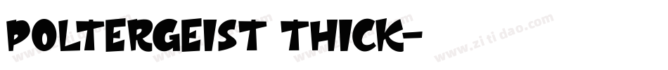 Poltergeist Thick字体转换